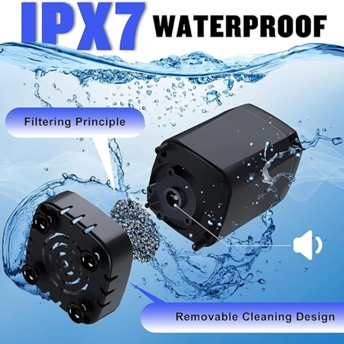 Douche d'extérieur portative, douche de camping rechargeable avec pomme de douche, écran Smart LED et pompe de douche électrique pour les voyages