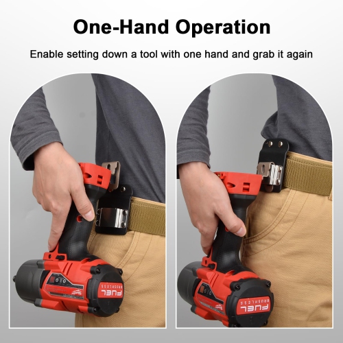 2-Pack Tape Measure Belt Clip, Tool Belt Drill Clip Suitable for Hanging Rulers, Drills and Other Tools