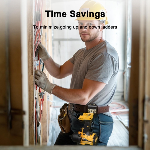 2-Pack Tape Measure Belt Clip, Tool Belt Drill Clip Suitable for Hanging Rulers, Drills and Other Tools