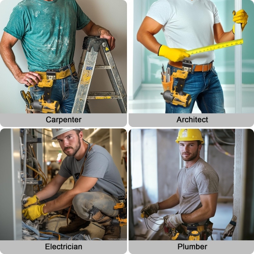 2-Pack Tape Measure Belt Clip, Tool Belt Drill Clip Suitable for Hanging Rulers, Drills and Other Tools