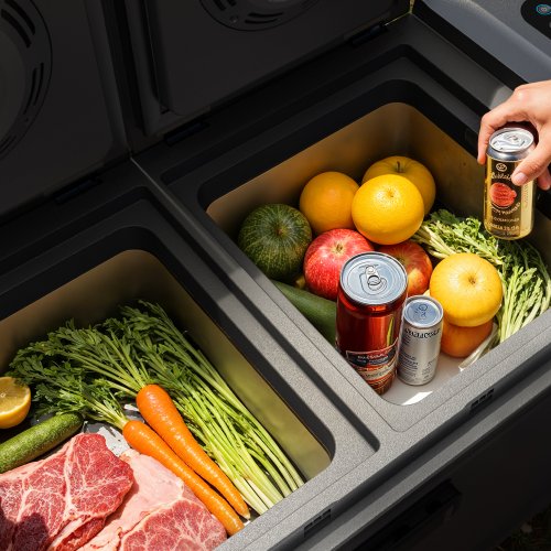 Anker SOLIX Everfrost 2 Electric Cooler 58L(61QT) with 288Wh Plug in Battery - Gray