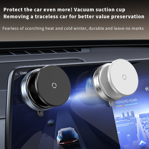 New magnetic car phone holder, 360 degree rotating folding vacuum suction cup, support car desktop center console, adjustable magnetic phone holder -