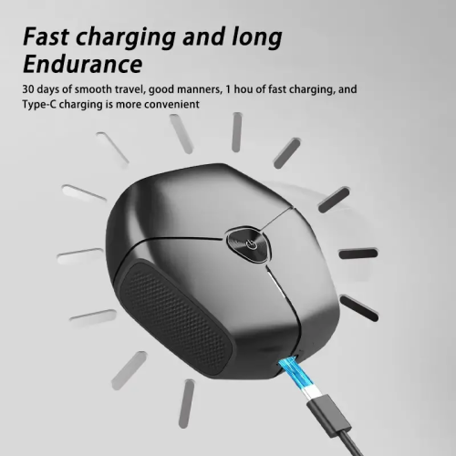 8W Mini Portable Electric Shaver, Men's Floating Magnetic Blade Rechargeable Shaver, Waterproof - Black and Blue