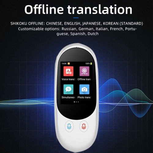 Traducteur hors ligne précis, traducteur vocal intelligent, stylo traducteur d'enregistrement, formation orale - 1 A blanc 139+ langues en