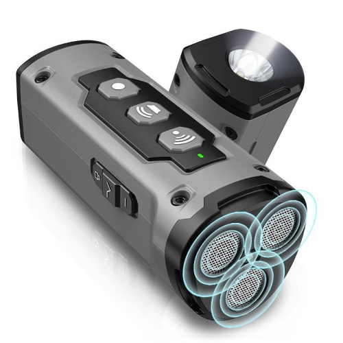 Dog Repellent - Ultrasonic Anti-Barking Device, 3 Beams, Rechargeable Anti-Barking Device - Safe for Dog Training - Grey - 3 Head High Power Dog