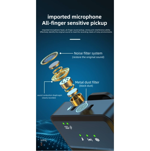 SX9 microphone indoor mode noise reduction outdoor mode KTV reverberation mode noise reduction plug and play lavalier microphone,SX9 noise reduction