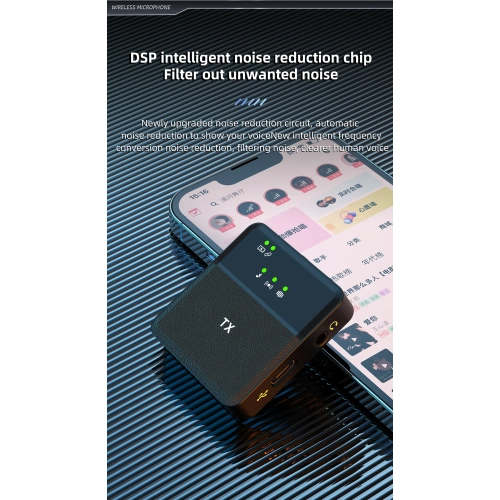 SX9 microphone indoor mode noise reduction outdoor mode KTV reverberation mode noise reduction plug and play lavalier microphone,SX9 noise reduction