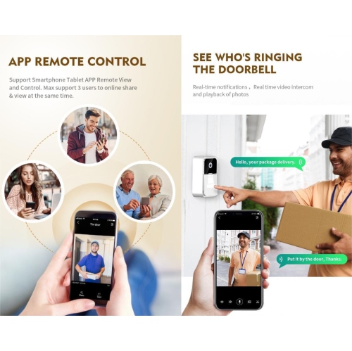 Smart Video Doorbell X9 Wireless Remote Control Overseas Version