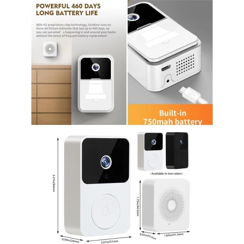 Smart Video Doorbell X9 Wireless Remote Control Overseas Version