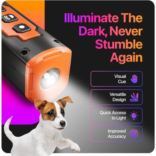 Dog Repellent - Ultrasonic Anti-Barking Device, 3 Beams, Rechargeable Anti-Barking Device - Safe for Dog Training - Black - 3 Head High Power Dog