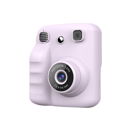 New Polaroid Camera Portable Thermal Print Camera Children's Day Gift Purple [32G High Configuration Contains 1 Roll of Black and White Printing