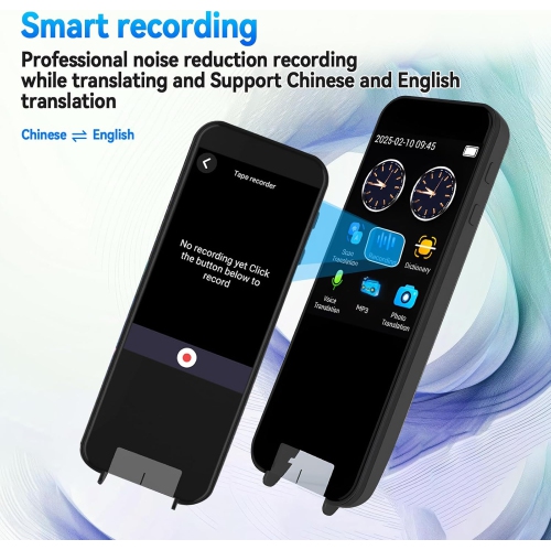 Large screen 113 language translator, device scanning reading pen, simultaneous interpretation camera offline scanning translation machine, suitable