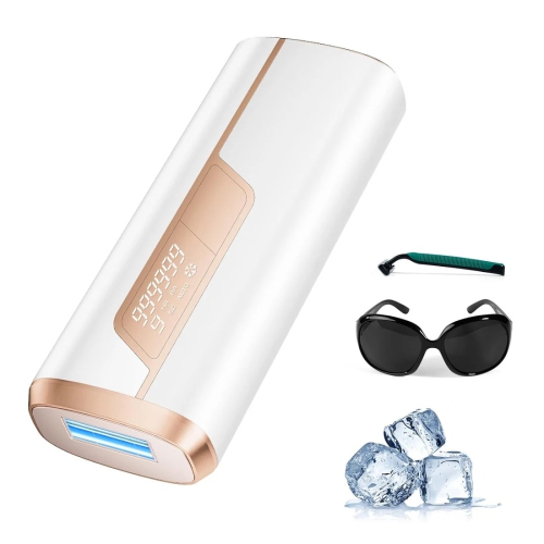 Image 1 de 8.. Ice Cooling Laser Hair Removal pour femmes et hommes, IPL Permanent Hair Removal Device, indolore Hair Removal pour visage Armpits Legs Brms Bikini