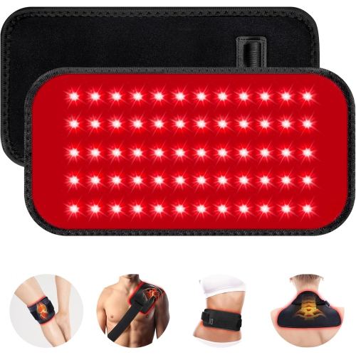 Red & Infrared Light Therapy Belt for Body,Wearable Red Light Therapy Wrap for Back Shoulder Waist Muscle Pain Relief,Red Light Therapy Pad for Body