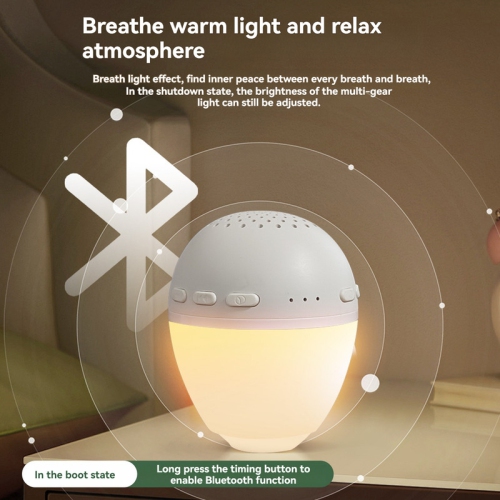 Appareil d'aide au sommeil à bruit blanc portatif&nbsp;: 26 sources sonores apaisantes + lumière de respiration à gradation infinie, minuterie de 90