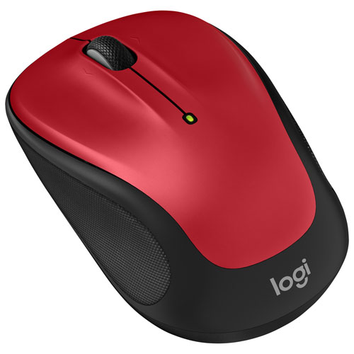 Souris optique sans fil de 1000 ppp M325s de Logitech - Rouge
