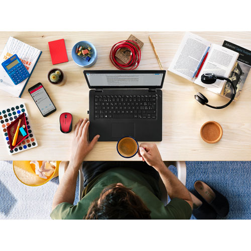 Souris optique sans fil de 1000 ppp M325s de Logitech - Rouge