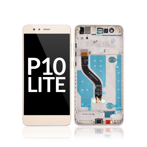ESOURCE PARTS  Replacement Lcd Assembly With Frame Compatible for Huawei P10 Lite (Gold)