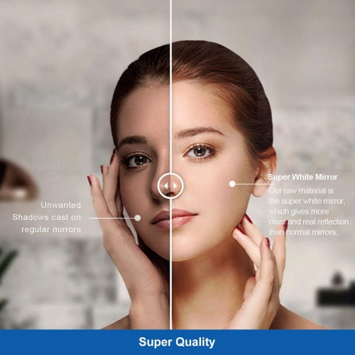 Whirlwell LED Bathroom Mirror, 48 x 28 in, Slim Lights, Touch Button, Dimmable, Anti-Fog, Vertical/Horizontal Mounted