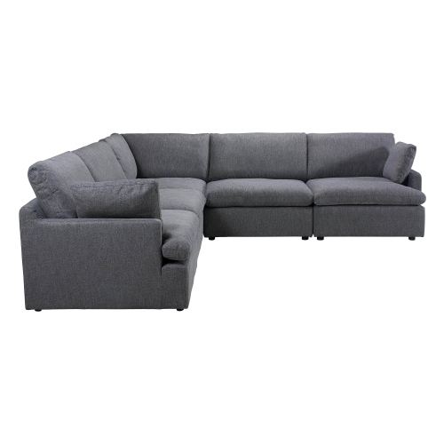 Urban Cali Long Beach Modular Corner Sectional Sofa in Axel Beige