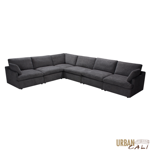 Urban Cali Long Beach Large Modular L-Shaped Sectional Sofa