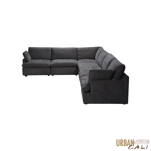 Urban Cali Long Beach Large Modular L-Shaped Sectional Sofa