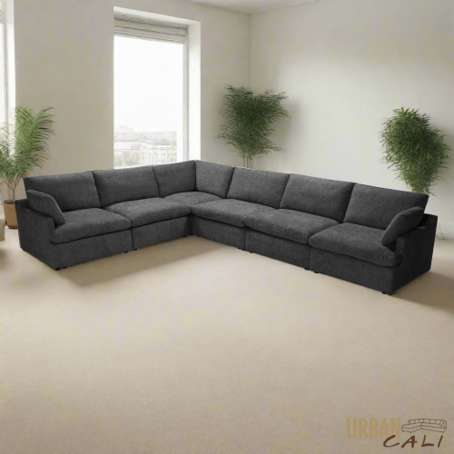 Urban Cali Long Beach Large Modular L-Shaped Sectional Sofa