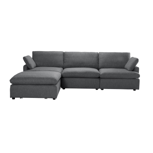 Urban Cali Long Beach Medium Modular Sectional Sofa with Ottoman