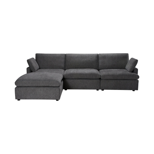 Urban Cali Long Beach Medium Modular Sectional Sofa with Ottoman