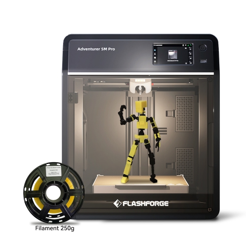FLASHFORGE Adventurer 5M Pro 3D Printer, 600mm/s High-Speed, Auto-Leveling, 280°C Direct Extruder, Remote Control, 220×220×220mm
