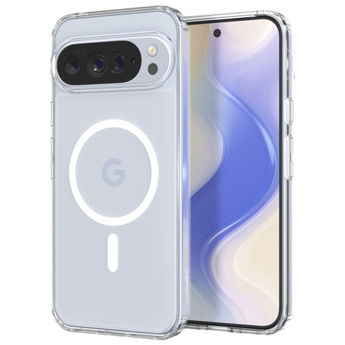 Étui rigide ajusté avec aimant Crystal Flex de Spigen pour Pixel 10 Pro XL - Transparent