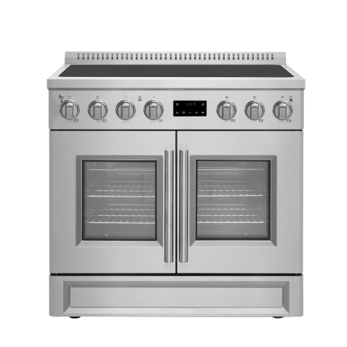 FORNO  Torino 36 Inch French Door Induction Range With Air Fryer And True Convection Oven