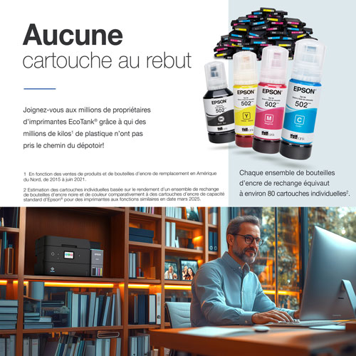 Imprimante à jet d'encre tout-en-un sans fil Supertank EcoTank ET-4950 d'Epson - Noir - Exclusivité Best Buy