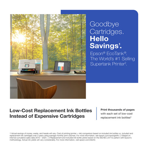 Imprimante à jet encre tout-en-un sans fil Supertank EcoTank ET-4950 d'Epson - Blanc