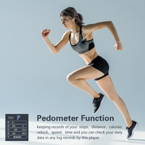 MP3 Player HiFi Lossless Sound 32GB Bluetooth Clip Music Voice Recorder FM Radio