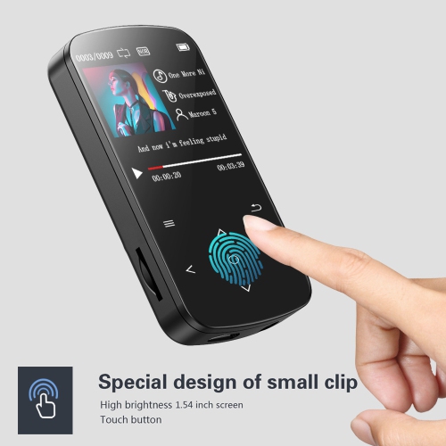 MP3 Player HiFi Lossless Sound 32GB Bluetooth Clip Music Voice Recorder FM Radio