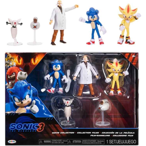 Sonic The Hedgehog Movie 3 Inch Mini Figure Wave 3 - 5-Pack Bundle