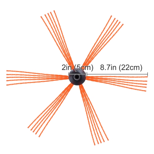 VEVOR 39 Feet Ergonomic Chimney Sweep Kit, w/ 12 Reinforced Nylon Flexible Rods, 360-Degree Brush Chimney Cleaner, Rich Accessories for Fireplace