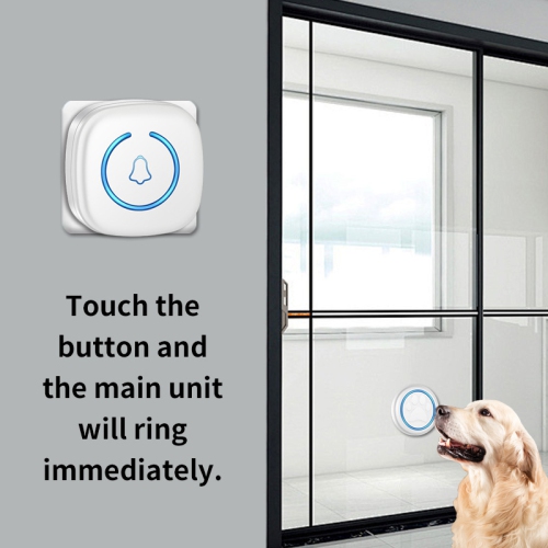 Dog Door Bell for Potty Training, Smart Wireless Doggie Doorbell to Go Outside, 1000 Feet Long Range with Waterproof Super-Light Touch Button