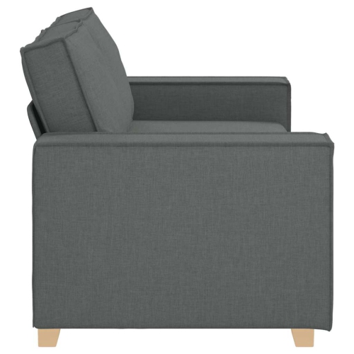 vidaXL 2-Seater Sofa Dark Grey 140 cm Fabric