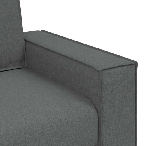 vidaXL 2-Seater Sofa Dark Grey 140 cm Fabric