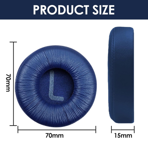 Earpads Replacement Ear Cushions Pad Covers Top Headband For JBL Tune600BTNC T660NC T510BT T500BT T450BT Headphone Headset 70mm（Blue)