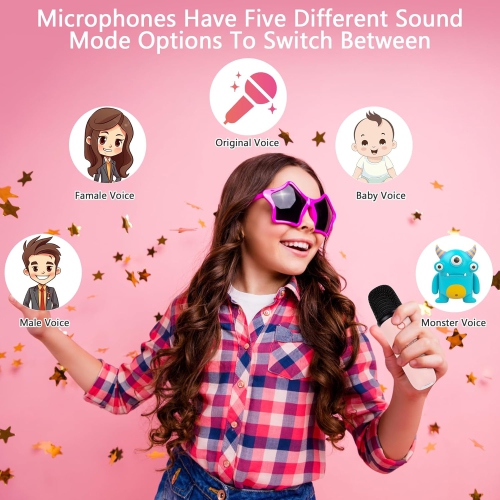 Hot selling Bluetooth speaker Portable mini karaoke microphone speaker Children's karaoke home small KTV Bluetooth speaker - Y3 dual microphone