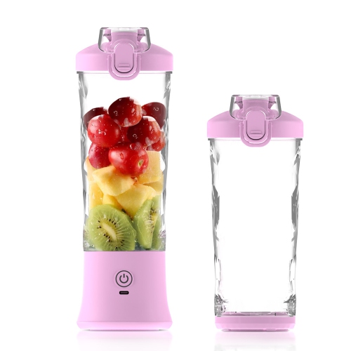 New juicer, 600ml large capacity juicer, rechargeable multi-function ice fruit processor, mini blender - Violet