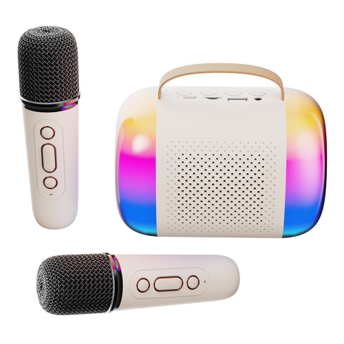 Haut-parleur Bluetooth portatif Mini karaoké Haut-parleur karaoké maison karaoké pour enfants petit haut-parleur Bluetooth KTV - microphone double Y5