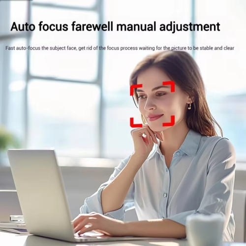 HD Windows hello facial recognition auto focus web camera, 1080P driver-free, USB camera with microphone