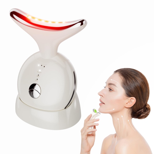 Red Light Therapy Device, 7 in 1 Neck and Face Massager, Portable Facial Massager, face massager for skin tightening and Face Lifting Device