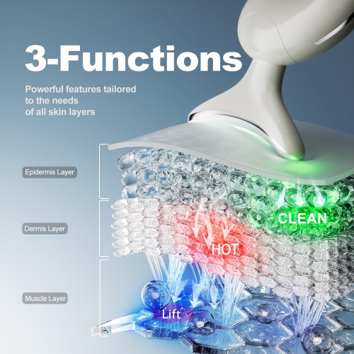 Red Light Therapy Device, 7 in 1 Neck and Face Massager, Portable Facial Massager, face massager for skin tightening and Face Lifting Device