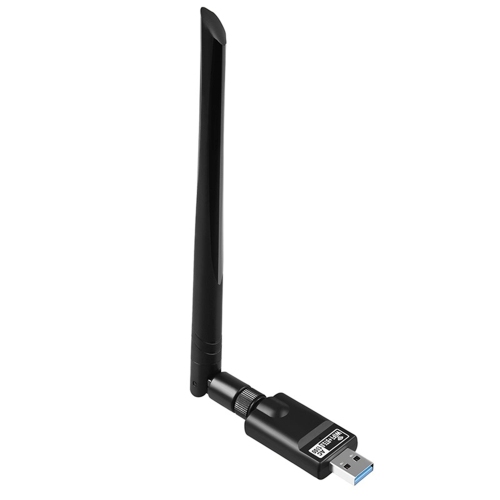 AQVIN AC 1300Mbps Mini Wireless Wi-Fi Adapter | Dual Band 2.4GHz/5GHz | Bluetooth 5.0 | High-Gain 5dBi Antenna - Suitable for Desktop PC, Laptops