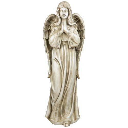Standing Praying Angel Outdoor Garden Statue - 46"